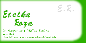 etelka roza business card
